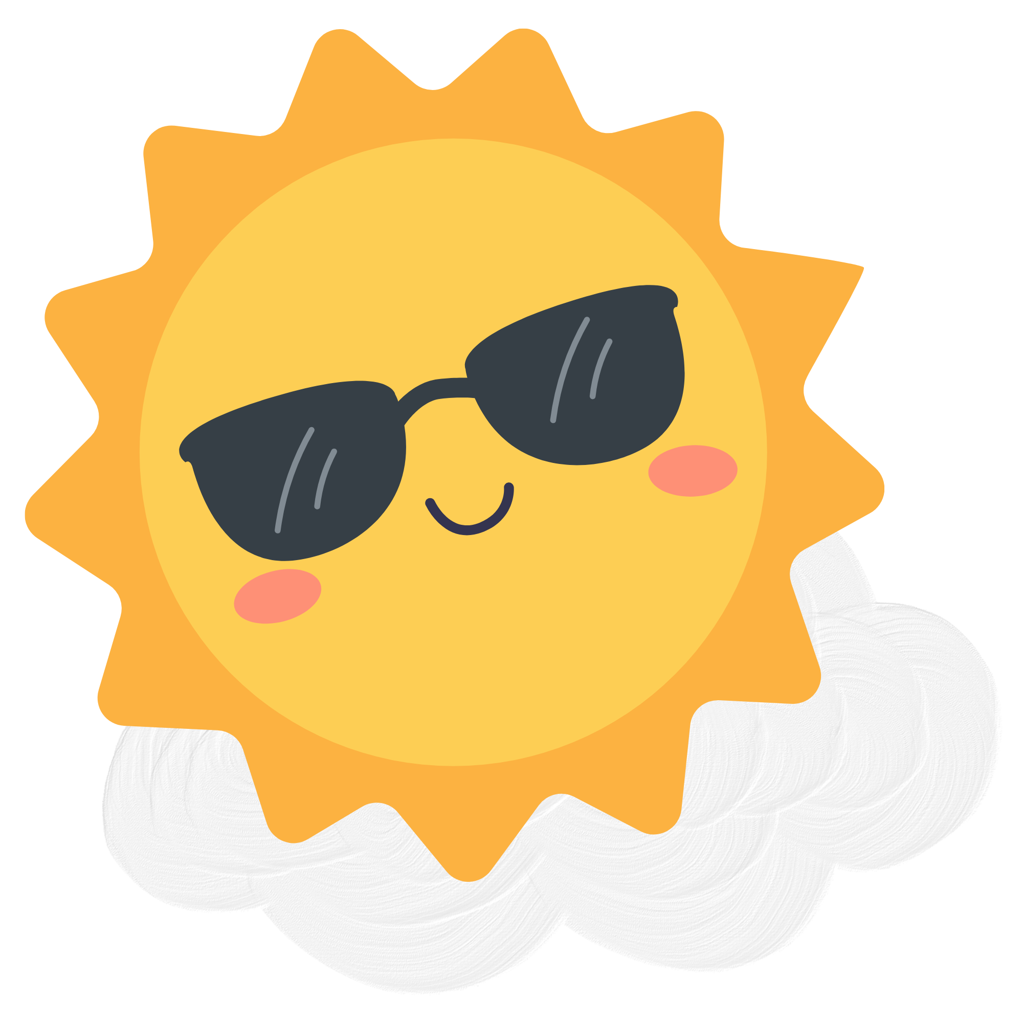 Sun with sunglasses - but why?!